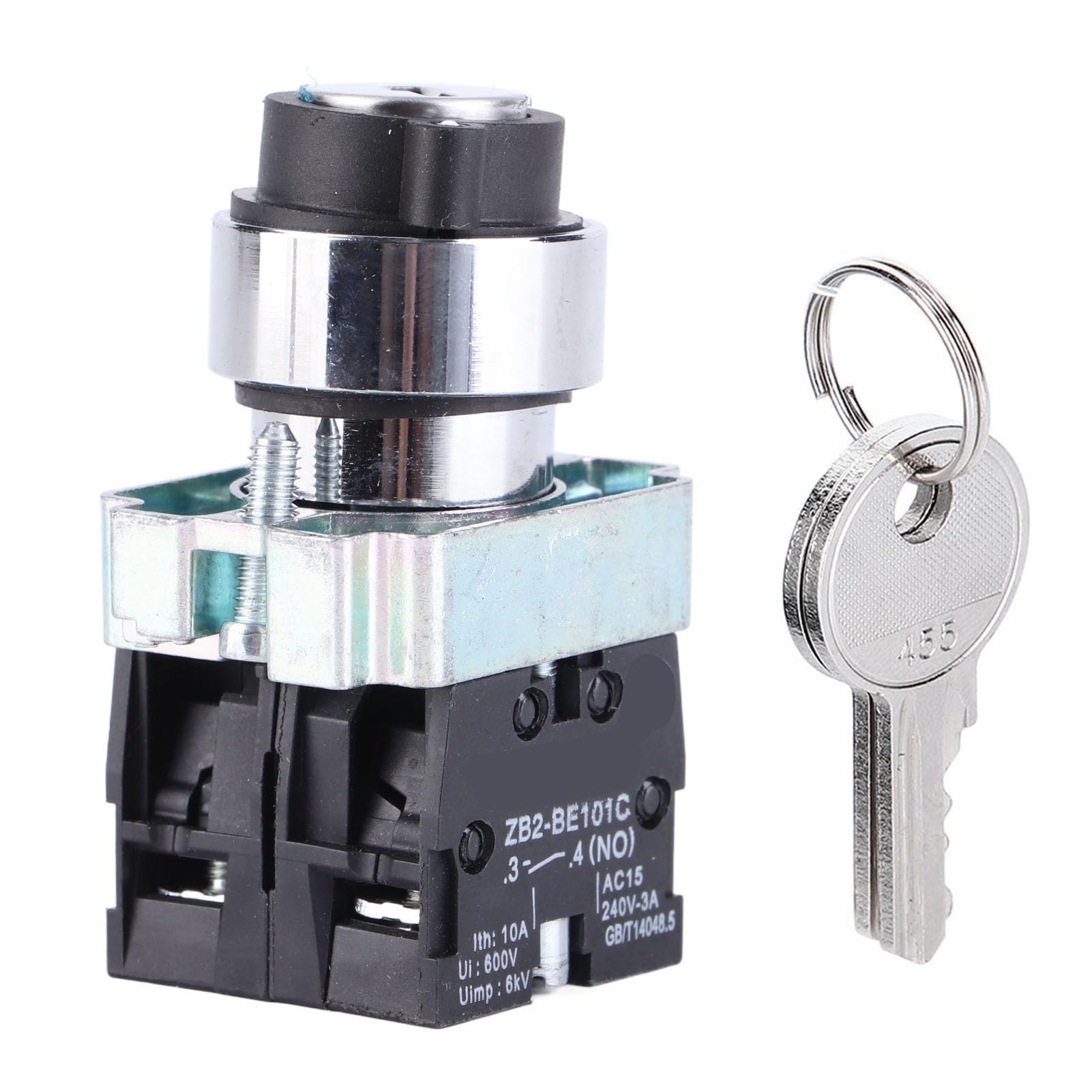 Sensate 2 (センセート2) 2 Position Rotary Key Switch Self Resetting Selector Switch 240V